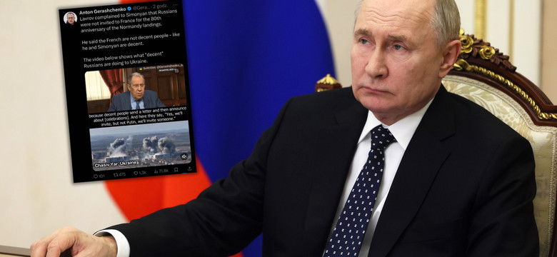 Ważne obchody bez Władimira Putina. Szef MSZ ledwo się hamował na wizji [WIDEO]