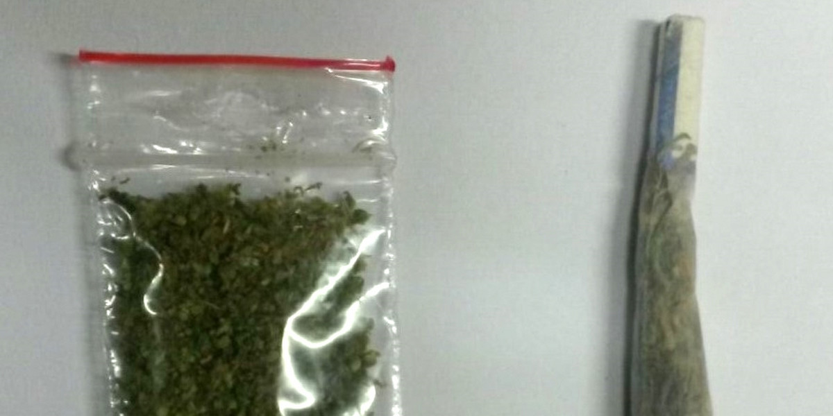 U 20-latka policjanci znaleźli marihuanę