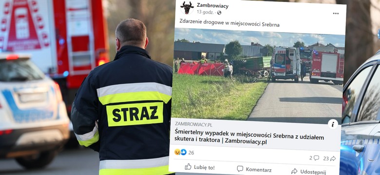 Pasażer spadł ze skutera. To był początek tragicznego splotu zdarzeń