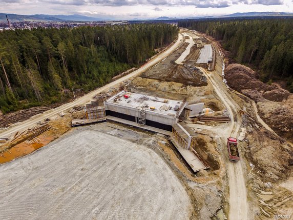 Budowa nowej zakopianki na odcinku Rdzawka - Nowy Targ