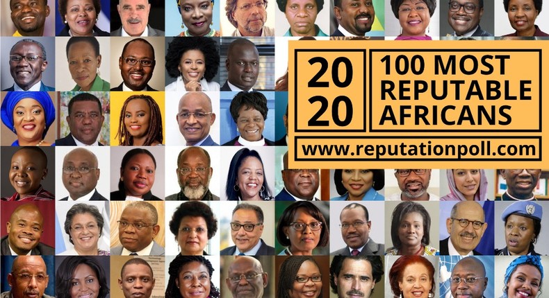 100 List of 100 Most Reputable Africans