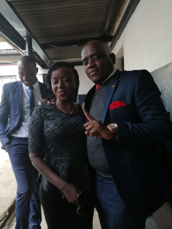 Jacque Maribe visits Dennis Itumbi after arrest by DCI detectives 