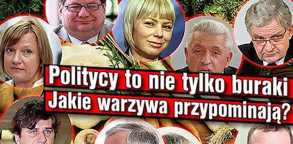 Politycy jak warzywa. Zobacz do czego są podobni