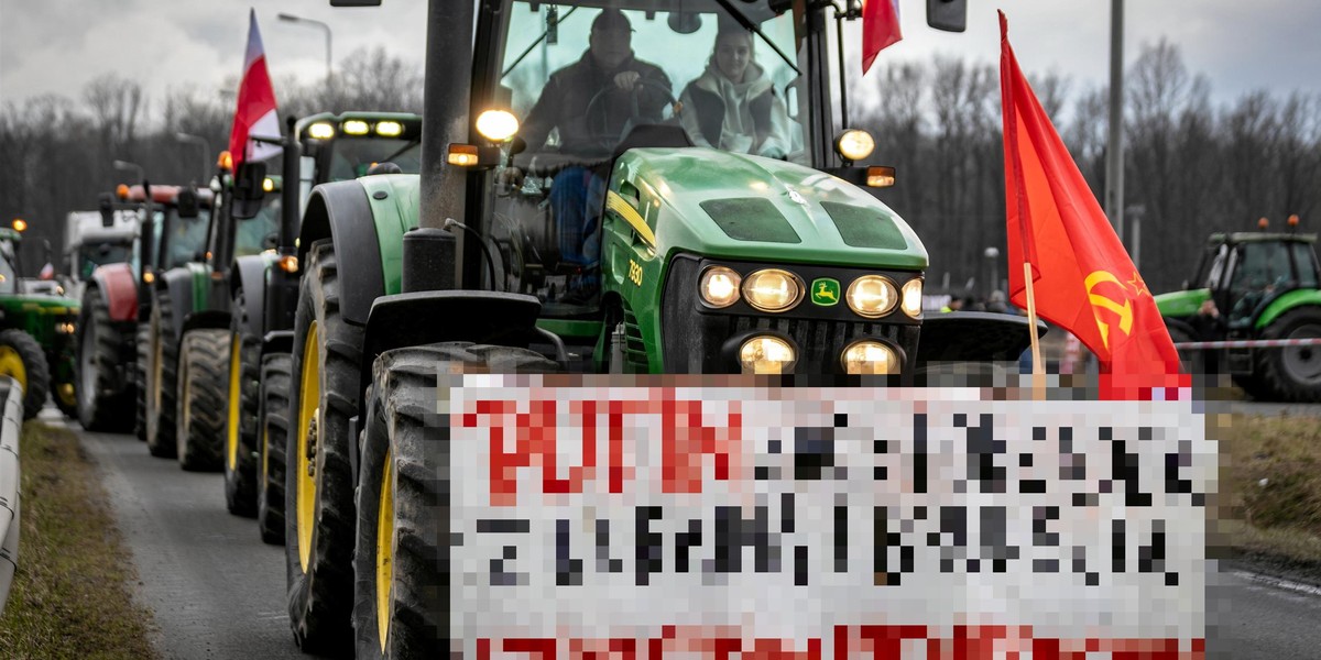 Skandal na proteście rolników.