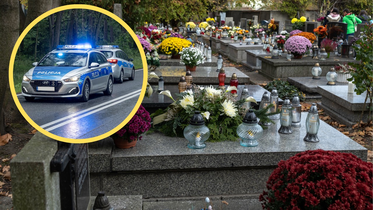 Dantejskie sceny na cmentarzu. Zaatakował 31-latkę kostką brukową