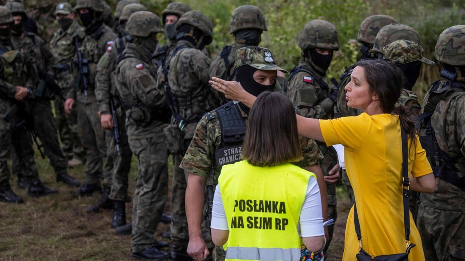 Klaudia Jachira na granicy polsko-białoruskiej 