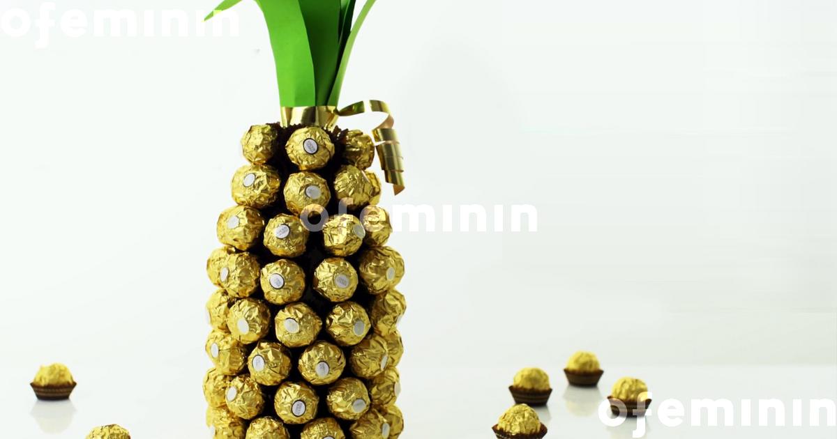 Ananas z Ferrerro Rocher: idealny prezent urodziny, imieniny, dla młodej  pary | Ofeminin