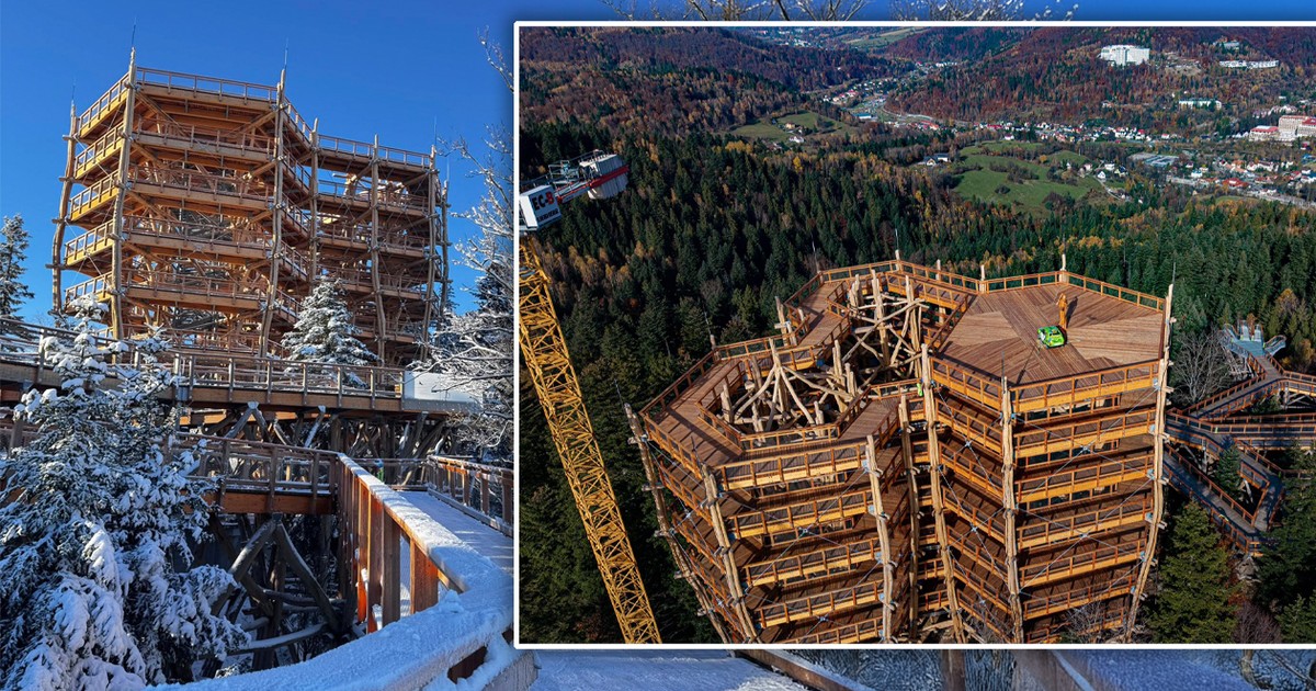 Pierwsza taka atrakcja w tym regionie. 38 metrów i zapierające dech w piersiach widoki