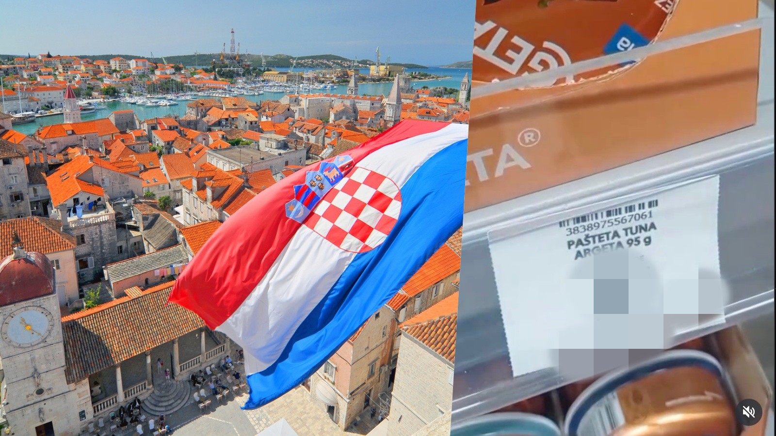 Slovenka ukázala ceny niektorých produktov v Chorvátsku.