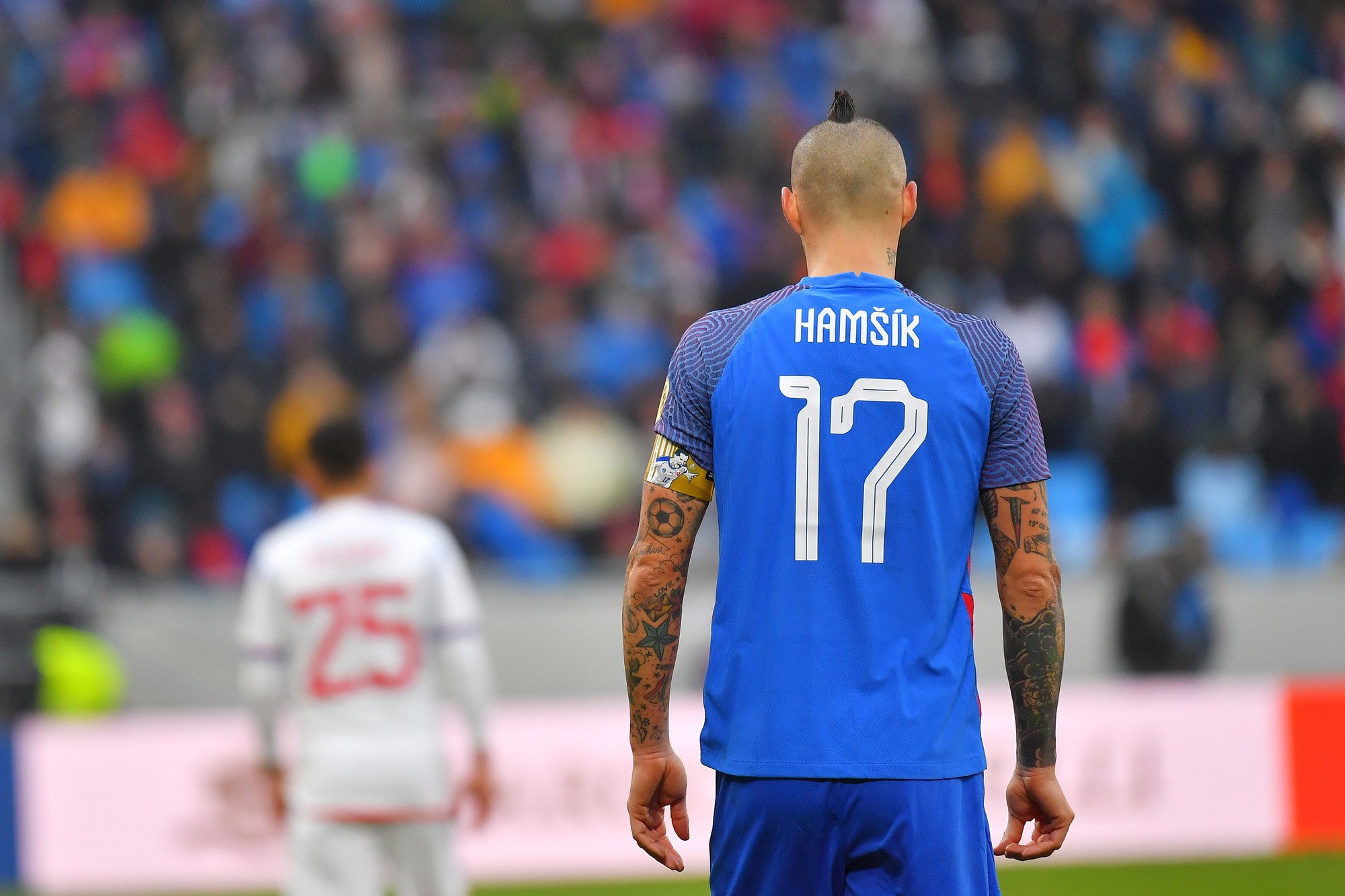 Slovenský futbalista Marek Hamšík sa v Bratislave rozlúčil s reprezentačnou kariérou proti Čile. 