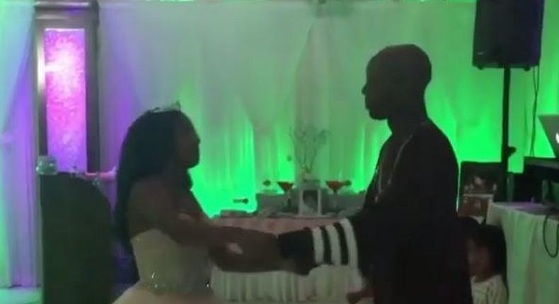 DMX and daughter dancing