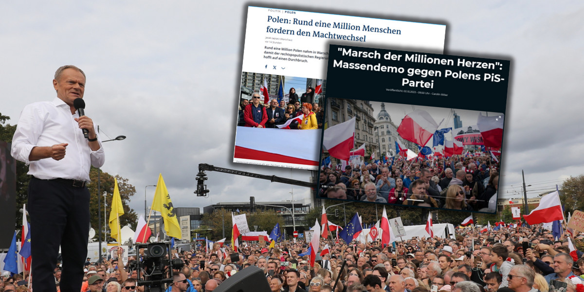 "Marsz miliona serc" zwrócił uwagę m.in. niemieckich mediów.