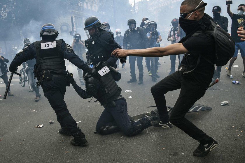 Zamieszki w Londynie i Paryżu po protestach przeciw rasizmowi