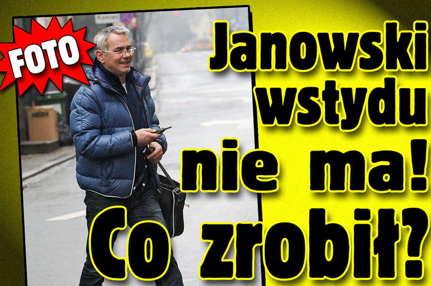 Janowski wstydu nie ma! Udaje inwalidę? FOTO