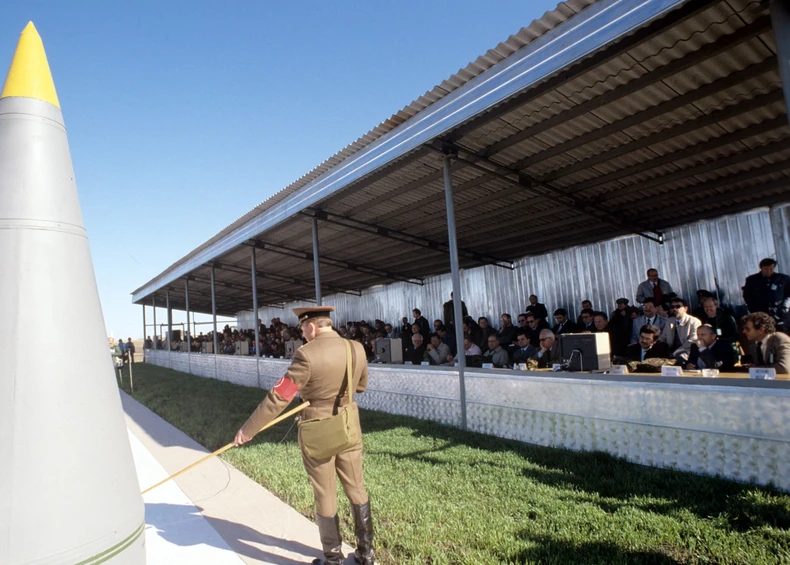 Demonstracija hemijske municije u Šihanjiju 1. oktobra 1987.