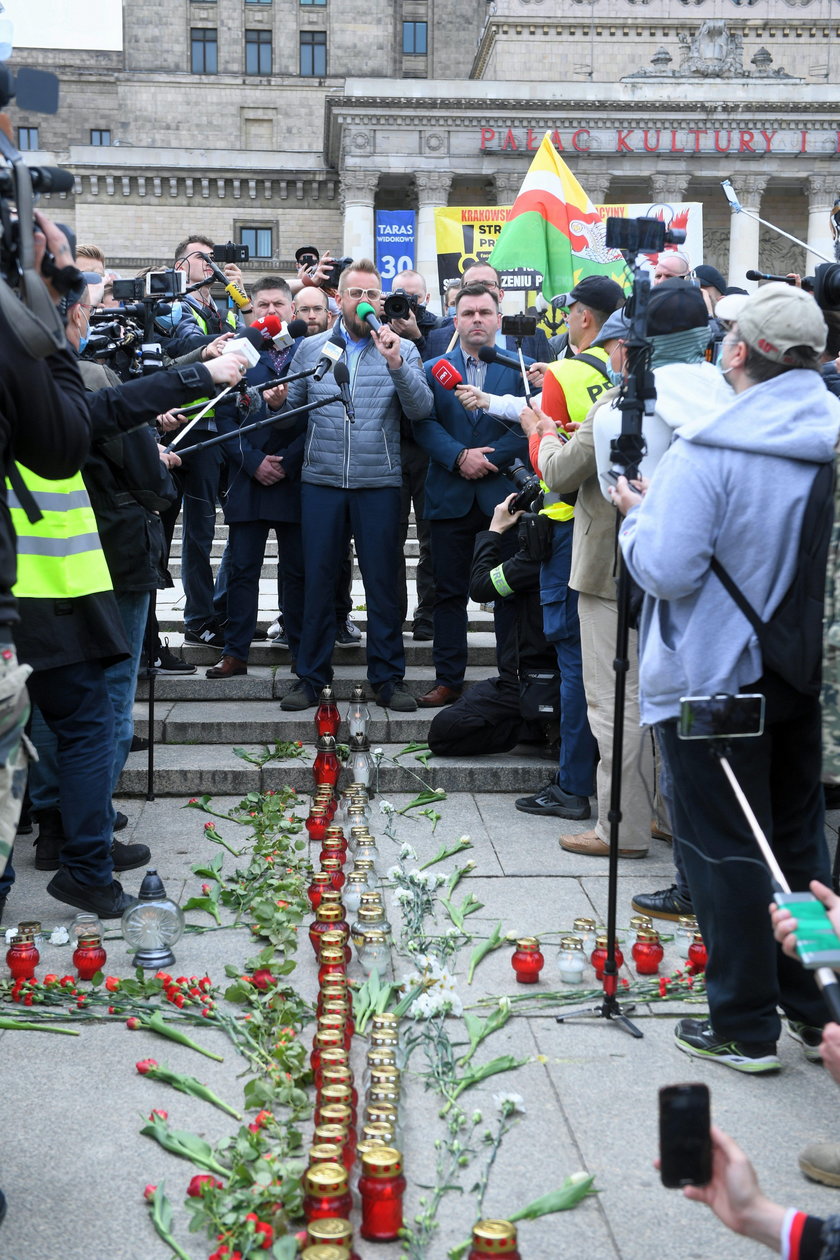 Strajk przedsiębiorców w Warszawie. Paweł Tanajno: policja kłamie!