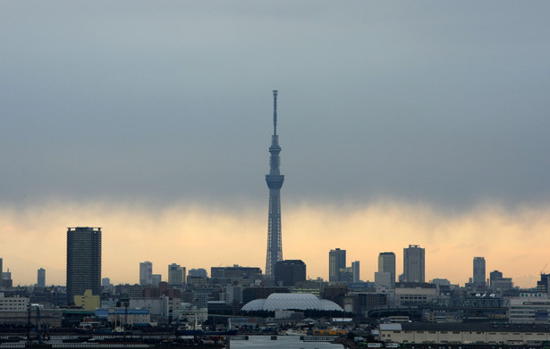 Widok na Tokio z mostu Tokyo Gate Bridge, który ma 2618 metrów długości. Fot. Tomohiro Ohsumi/Bloomberg.