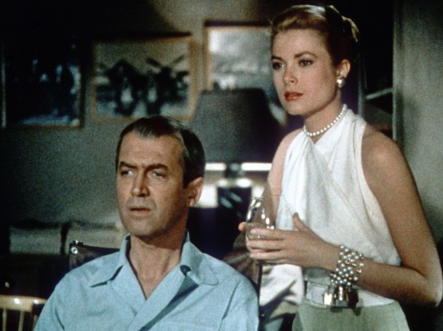 Hátsó ablak, James Stewart és Grace Kelly 