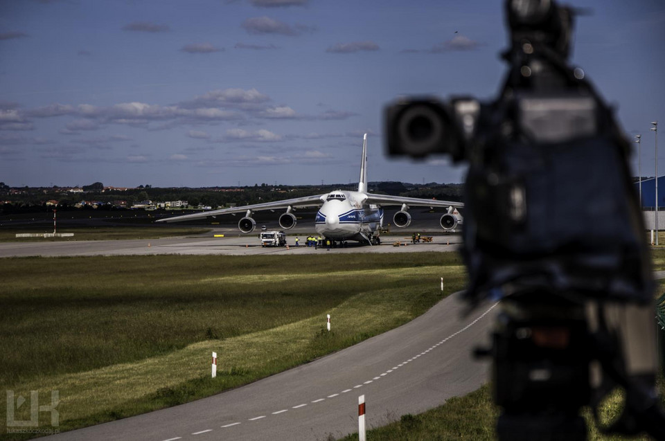 AN-124 Rusłan zawitał dzisiaj do Gdańska