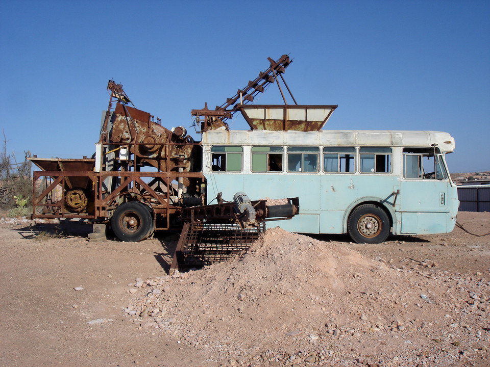 Maszyna do wydobycia opali w Coober Pedy