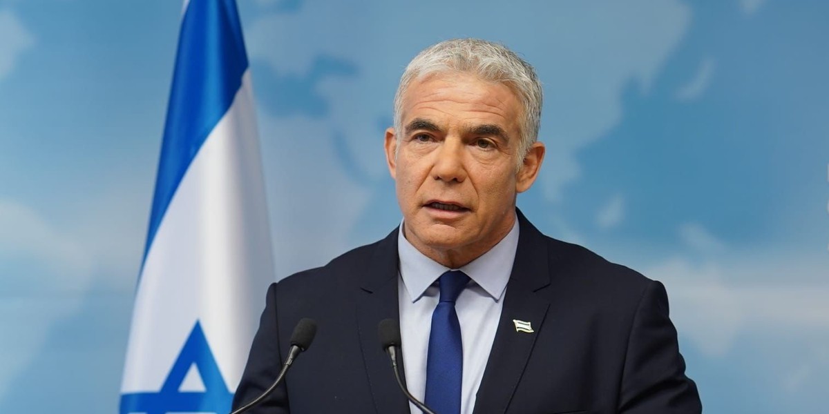 Jair Lapid, szef MSZ Izraela