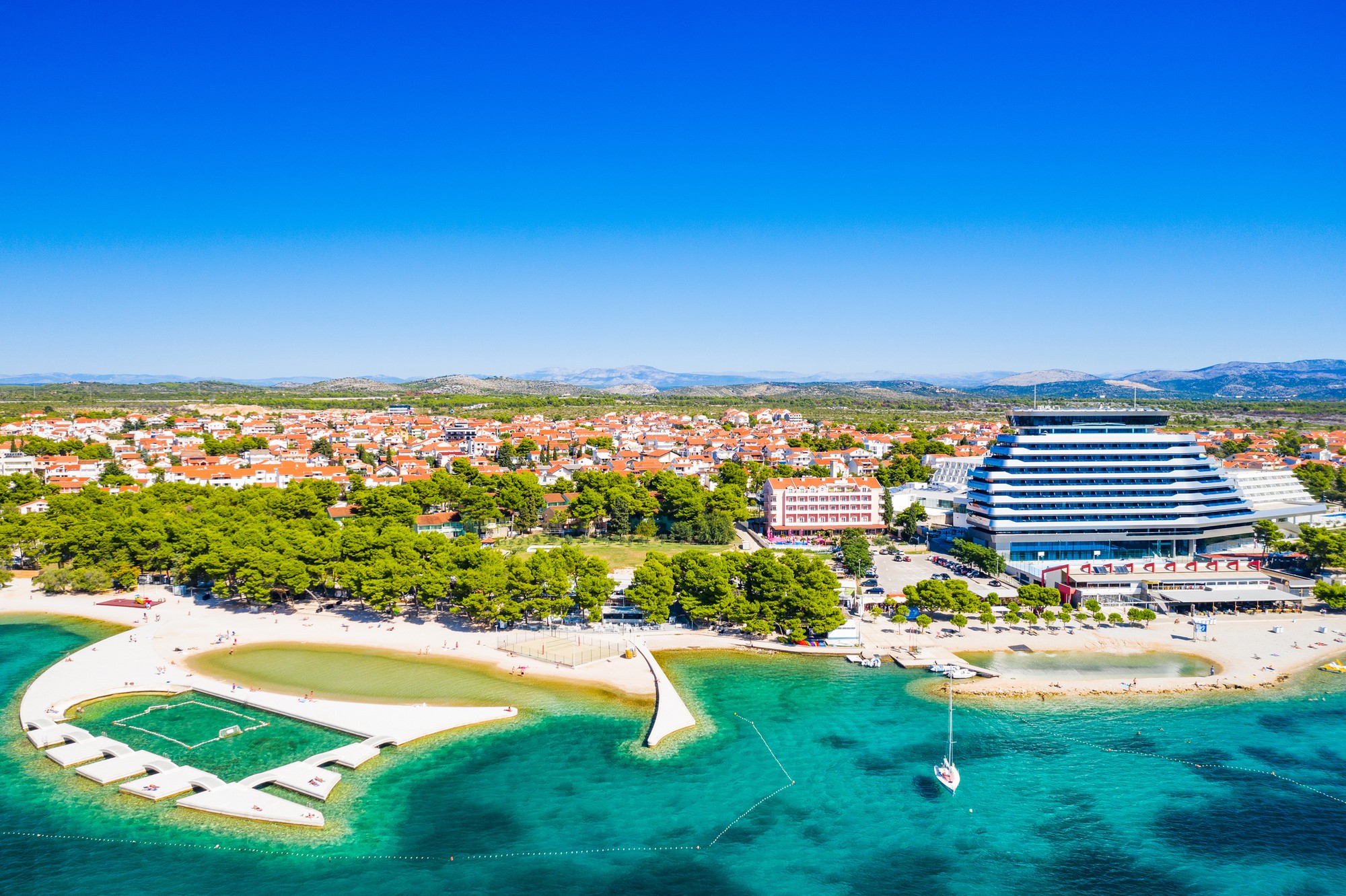 Chorvátske mesto Vodice.