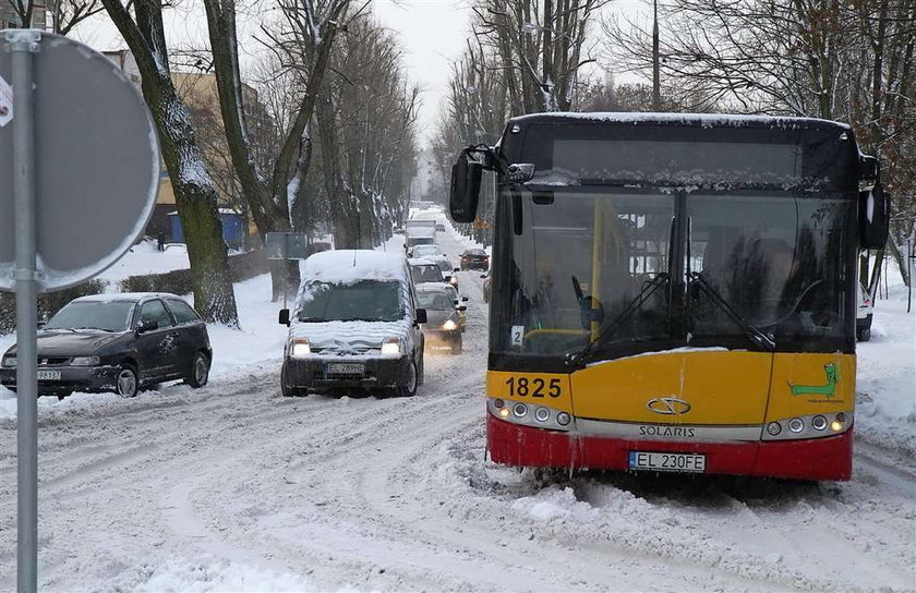 lodz, odśnieżanie