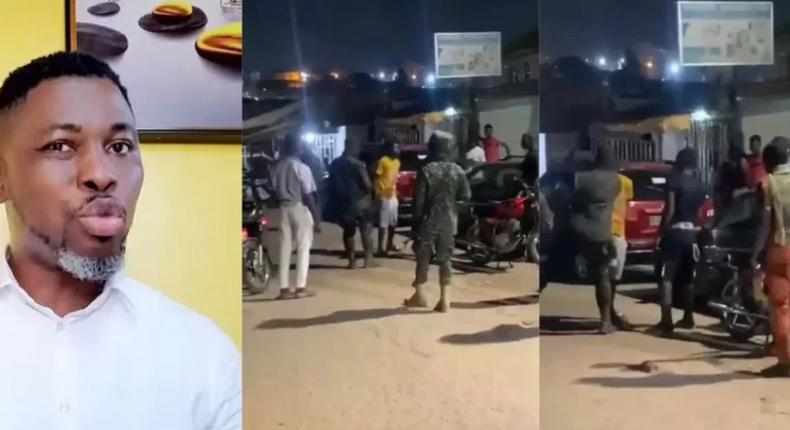 Kwame A Plus fumes as Ghanaian immigration officer orders 2 men to slap each other 