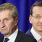 Gunther Oettinger i Mateusz Morawiecki