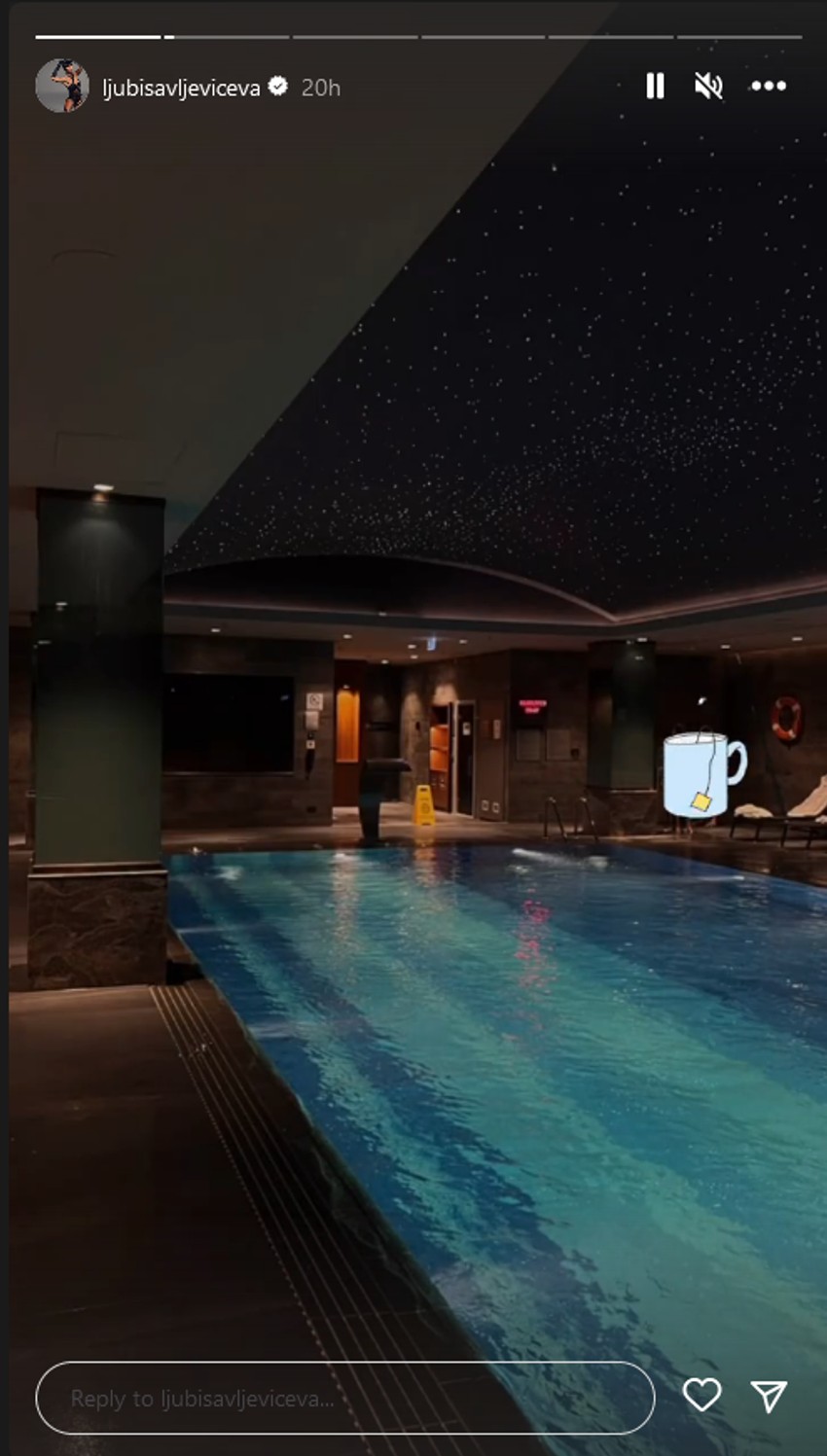 Jovana i Bogdan užiivaju pokraj bazena