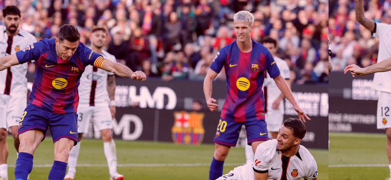 Lewandowski jak profesor. Z wielkim spokojem umieścił piłkę w bramce. Koszmarne pudło Yamala