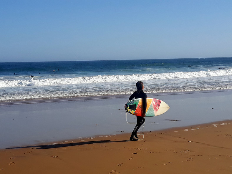 Praia da Mareta - jedna z miejscówek surferskich