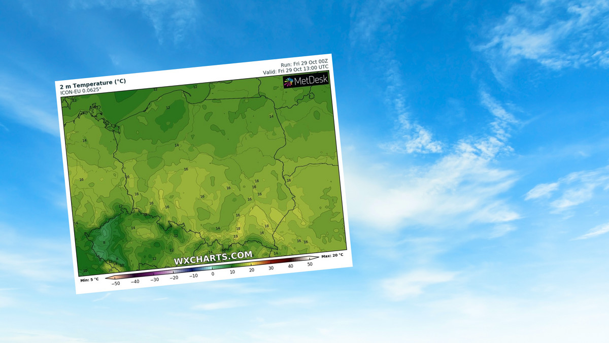 Prognoza pogody na piątek, 29 października. Polska skąpana w słońcu i cieple