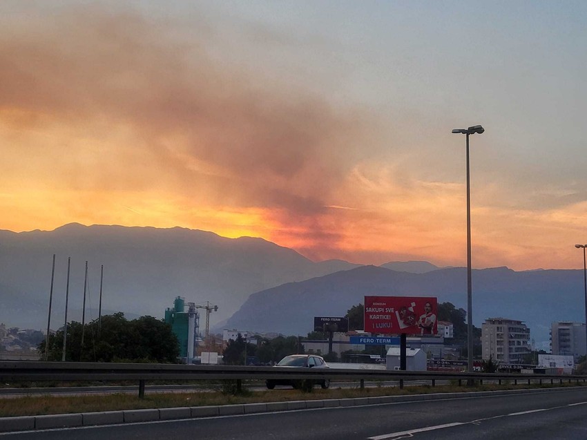 požar kod Splita u Hrvatskoj