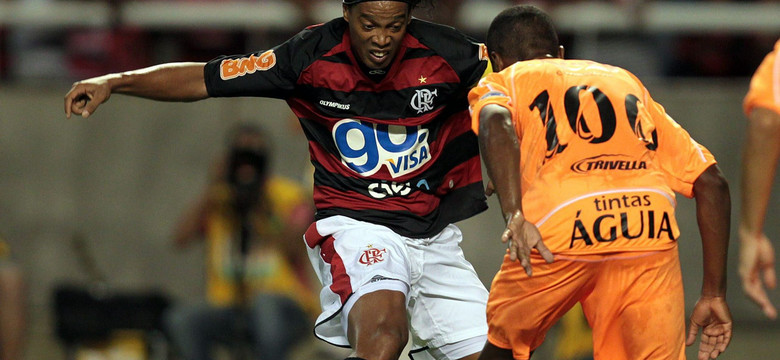 Zobacz pierwszego gol Ronaldinho dla Flamengo