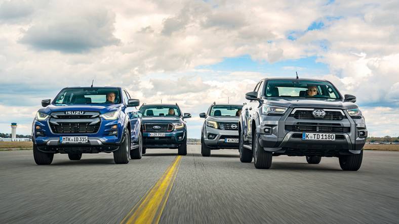 Porównanie pikapów: Ford Ranger, Isuzu D-Max, Nissan Navara, Toyota Hilux