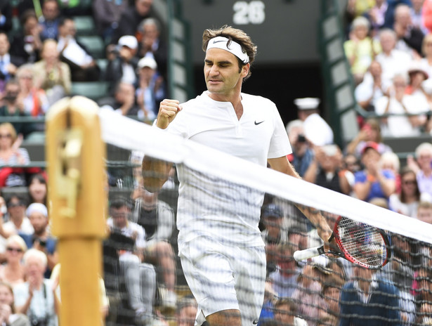 Roger Federer awansował do półfinałów Wimbledonu