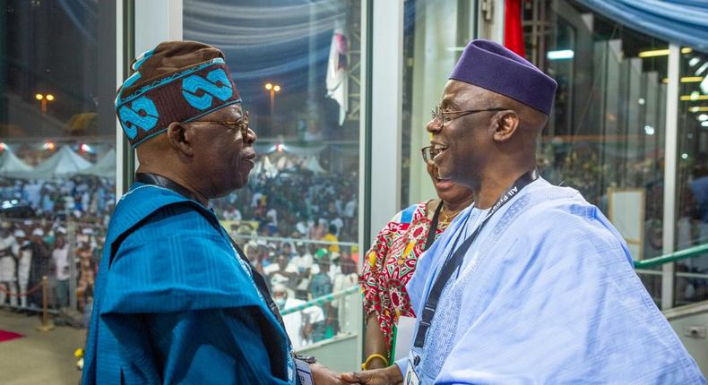 President-elect, Asiwaju Bola Tinubu and Pastor Tunde Bakare.