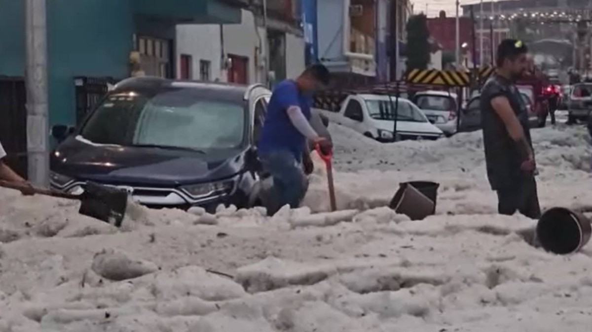 Térdig érő jégeső zúdult egy kisvárosra – videó