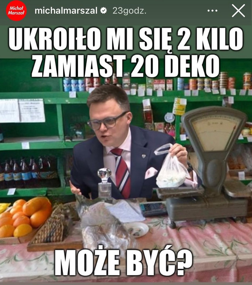 Mem o Szymonie Hołowni