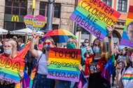 Demonstracja w obronie LGBT po ataku prezydenta Andrzeja Dudy na to środowisko, Wrocław, 18 czerwca 2020 r.