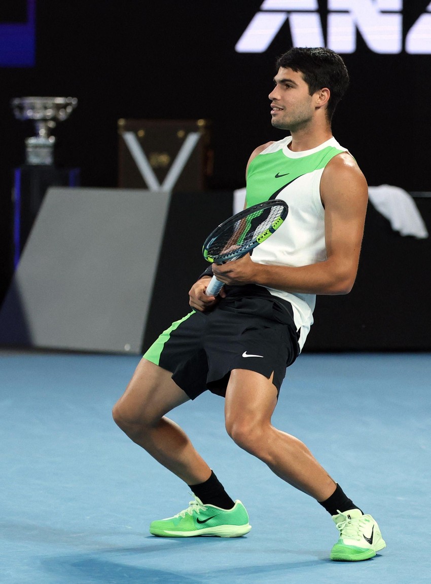 Alkaraz se raduje poenu u drugom setu | Foto: REUTERS/Edgar Su