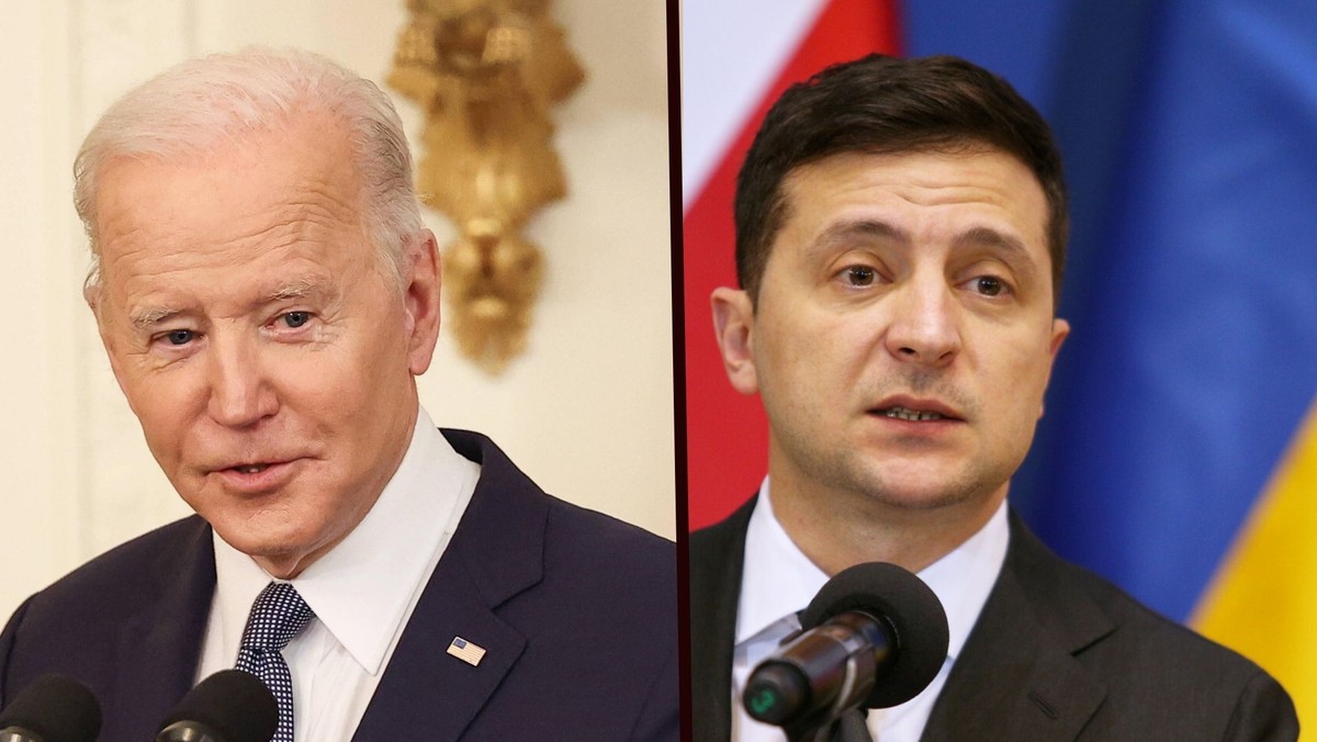 Joe Biden i Wołodymyr Zełenski. Prezydenci rozmawiali o pomocy dla Ukrainy