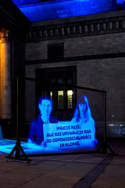 Marsz hologramów w ramach strajku dla klimatu, Warszawa / fot. Max Zieliński / Greenpeace Polska