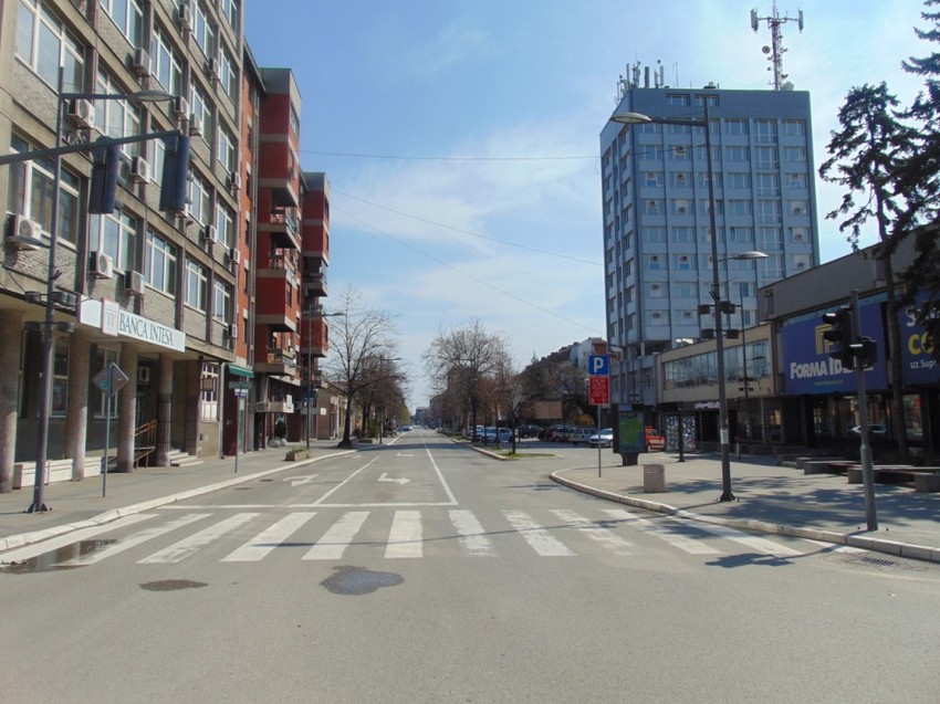 Valjevo za vreme najdužeg policijskog časa u Srbiji