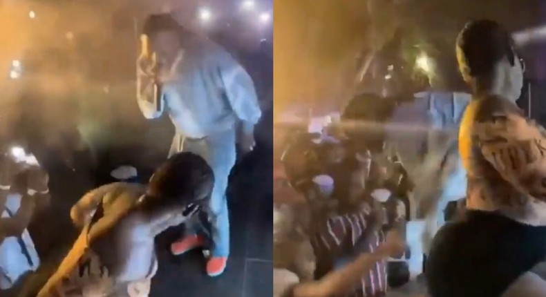 Stonebwoy grabs and throws away fan’s phone for filming dancer's toto