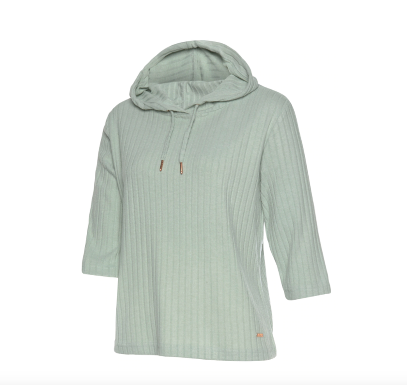 Sweatshirt aus nachhaltigem Rippstrick von s.Oliver für 59.90 Franken, via Jelmoli Versand.