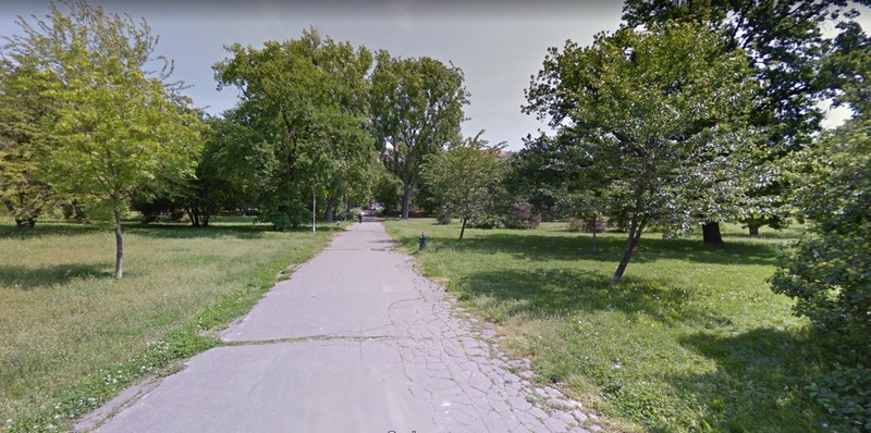 This is how green Vérmező was in 2014 based on the street view of Google Maps.