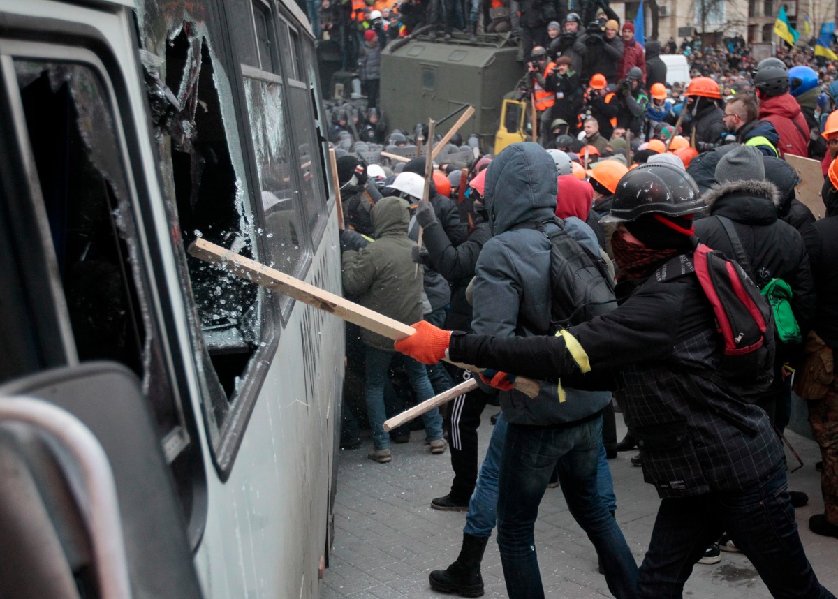 Kijów Ukraina zamieszki