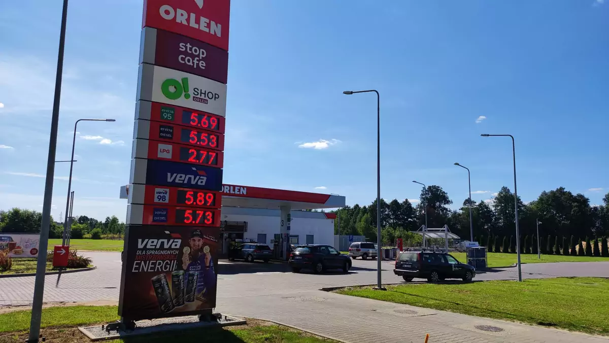 Cena LPG na stacji Orlen wrzesień 2021